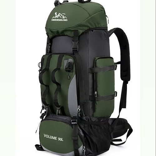 90-Liter Large Capacity Woven Strap Backpack Suitable for Both Men And Women for Outdoor Hiking And Travel