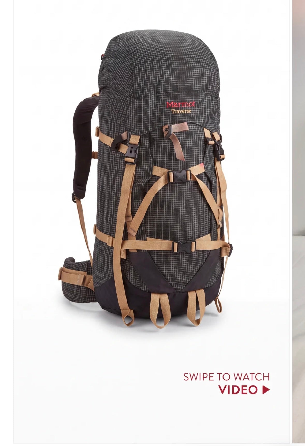 Backpack marmot traverse