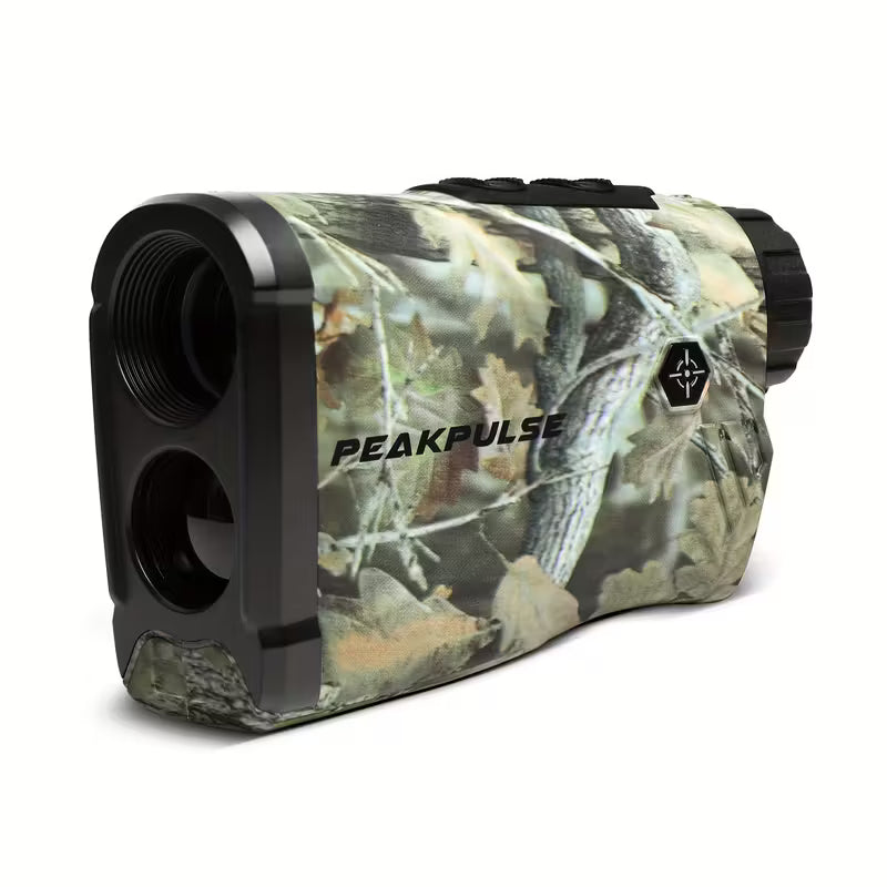 1188.72 meter Camouflage Range Finder for Hunting 6x Magnification Distance Angle Height Golf Rangefinder for Outdoor Sports Hunting Hiking AAA Batteries NOT Include