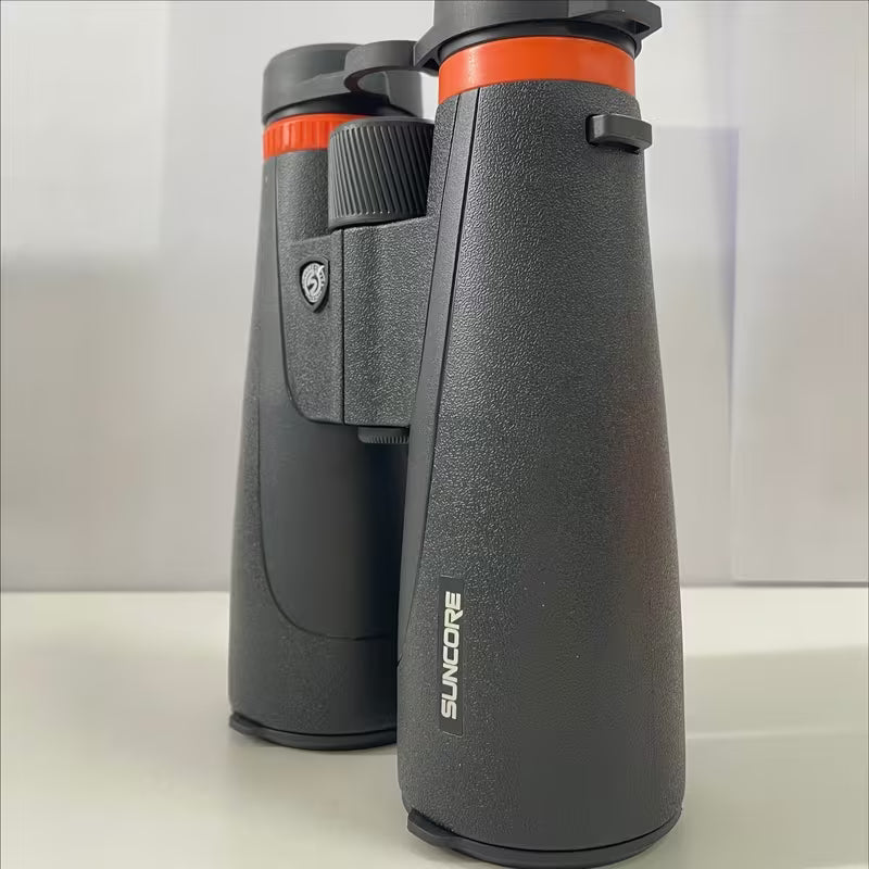 SUNCORE 10x50 Caliber 20mm large eyepiece binoculars with magnification and definition, FMC green Coating with huting sporting, bird Wating